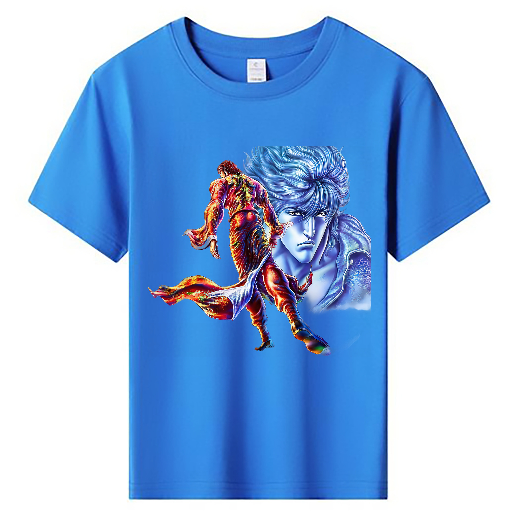 （画像用） 北斗の拳 Fist of the North Star 綿100％キッズTシャツ（フロントプリント）